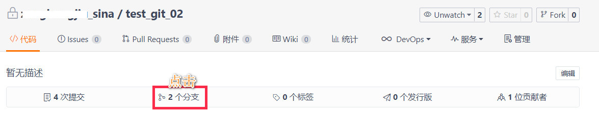 进入分支保护设置