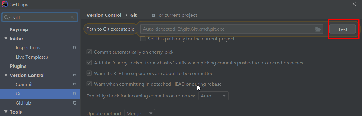 IDEA 中关联 Git